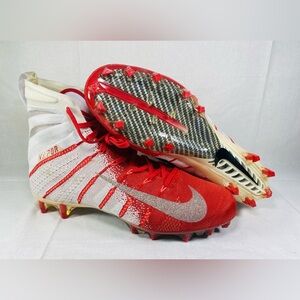 Nike Vapor Untouchable 3 Elite Red White Football Hi AH7408-101 Cleats-Mens 12